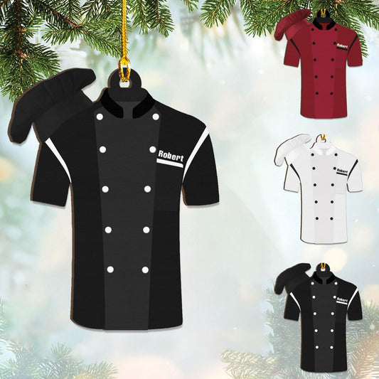 Personalized Chef Hat Ornament, Custom Cooking Baking Ornament for Christmas Tree N26