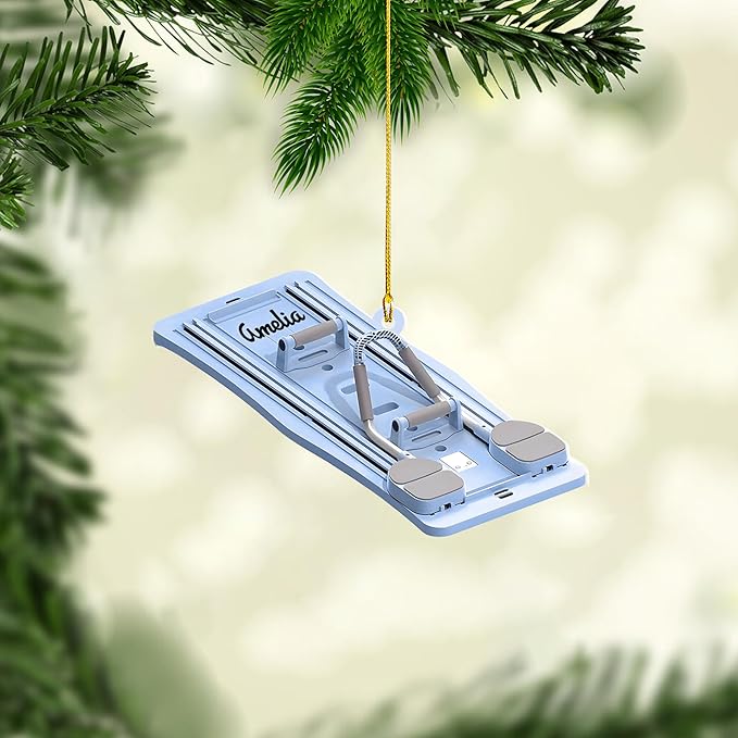 Personalized Pilates Christmas Ornament - Custom Pilates Gift for Women LL15