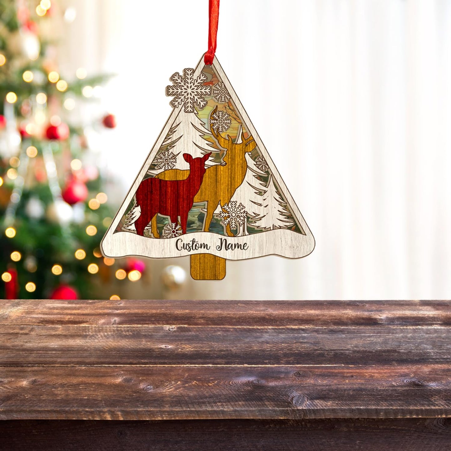 Personalized Hunting Ornament, Hunter Christmas Acrylic Ornament 2025 T21