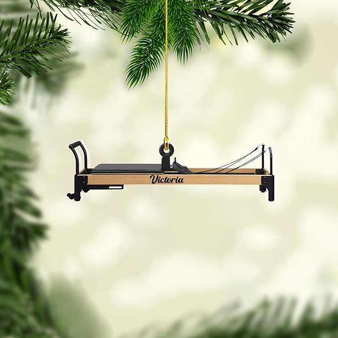 Personalized Pilates Christmas Ornament - Custom Pilates Gift for Women LL18