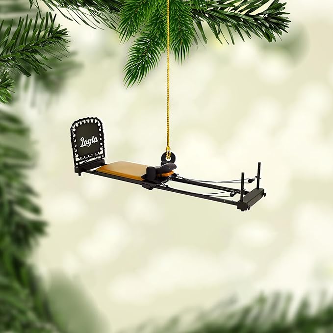 Personalized Pilates Christmas Ornament - Custom Pilates Gift for Women LL17