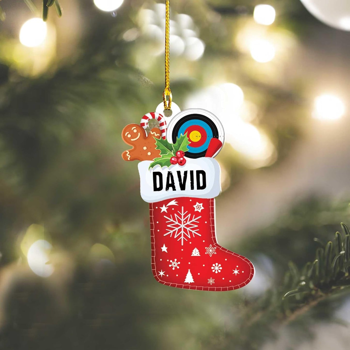 Custom Archery Christmas Ornament – Archery Lover Gift A8