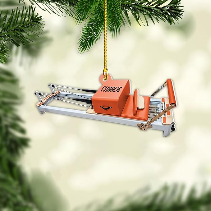 Customized Pilates Christmas Ornament - Pilates Gift for Women, Acrylic Christmas Ornament LL33