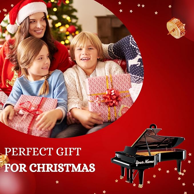 Custom Music Instrument Christmas Gift - Piano Ornament for Piano Lovers LL10
