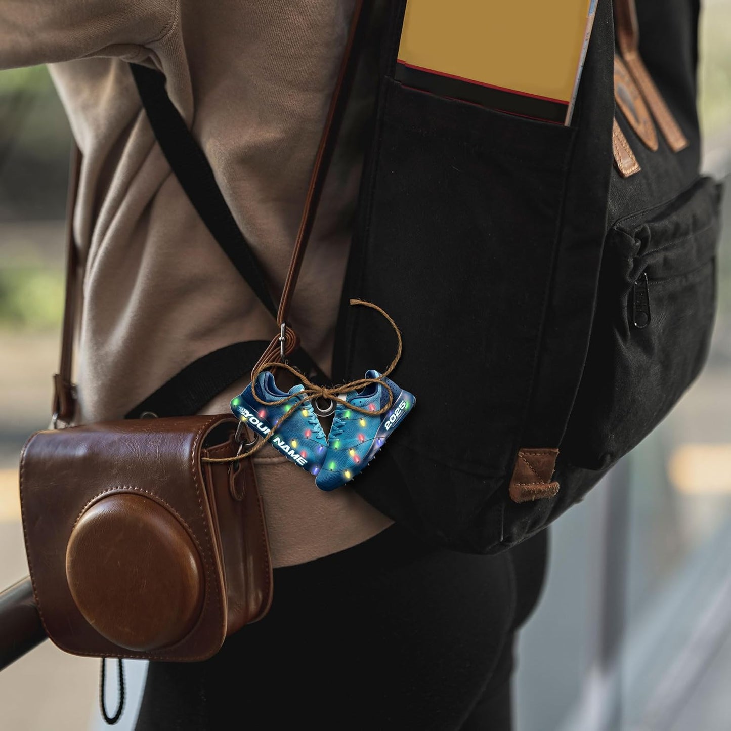 Personalized Marathon Christmas Ornament – Custom Name Acrylic Running Ornament, Marathon Runner Gift, Race Medal Keepsake TM2
