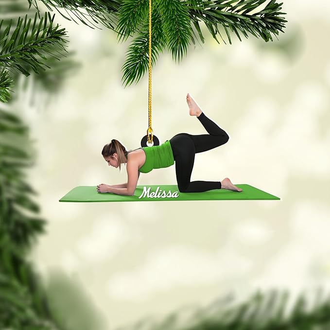 Customized Pilates Christmas Ornament - Pilates Gift for Women, Ornament Gift LL25