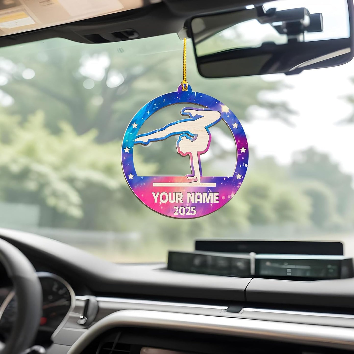 Personalized Name Gymnastics Ornament 2025, Girl Gymnast Ornaments for Xmas C18