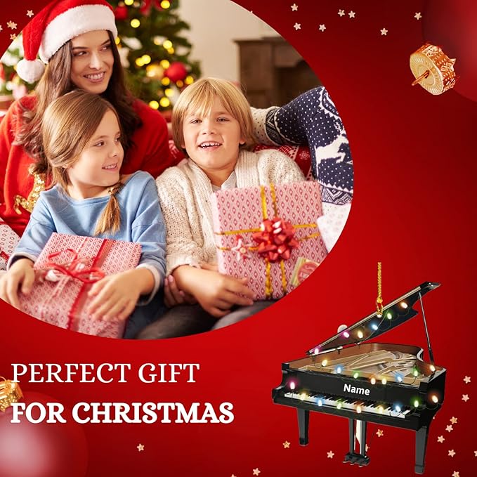 Custom Music Instrument Christmas Gift - Piano Ornament for Piano Lovers LL18
