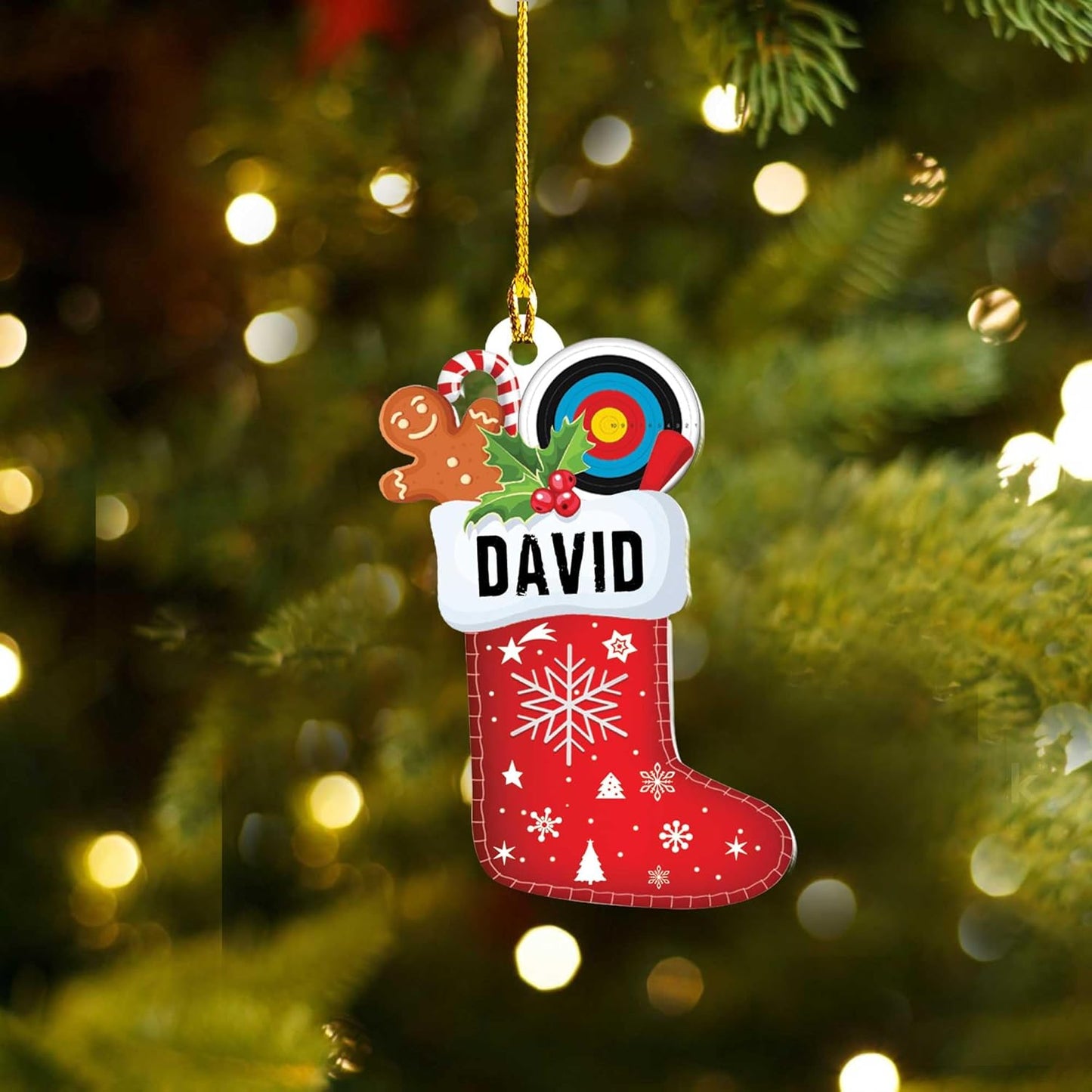Custom Archery Christmas Ornament – Archery Lover Gift A8