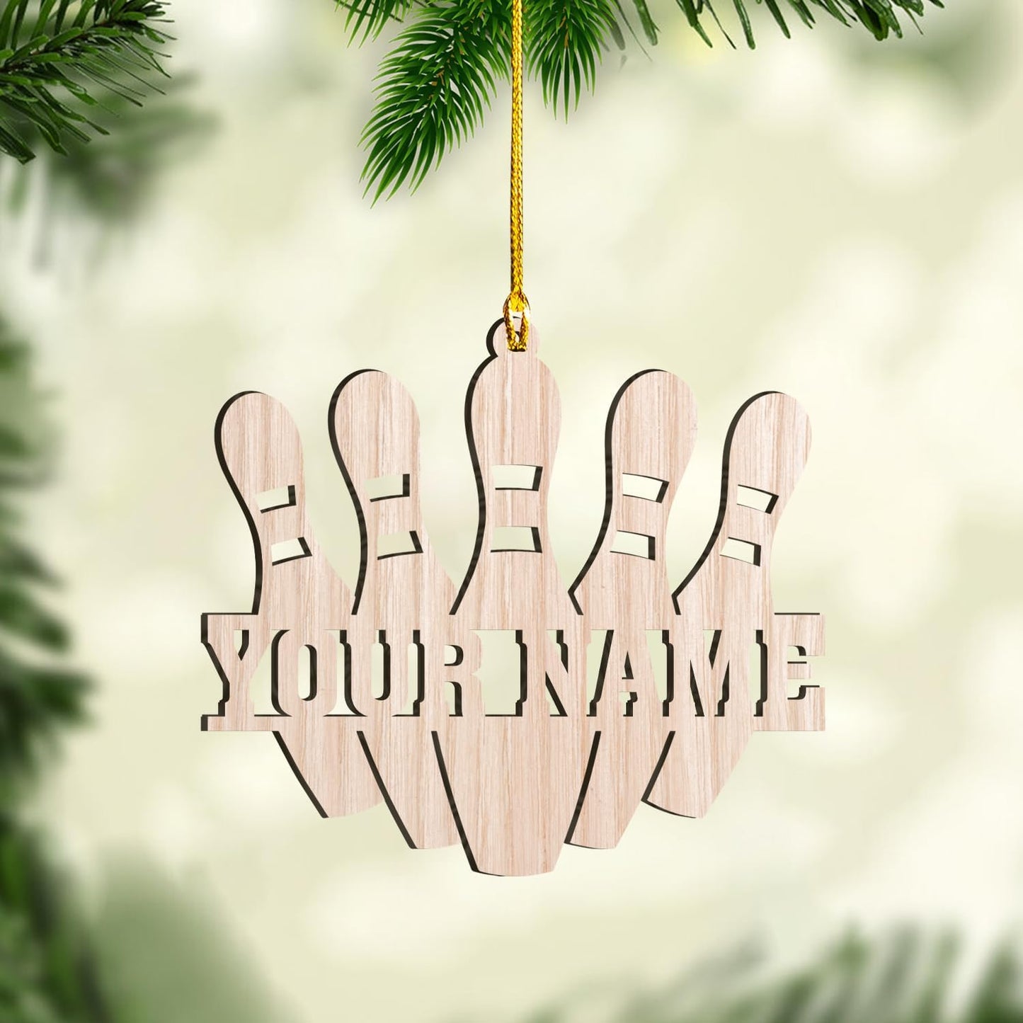 Custom Bowling Tools Ornament - Bowling Ornament Bowl Bl14