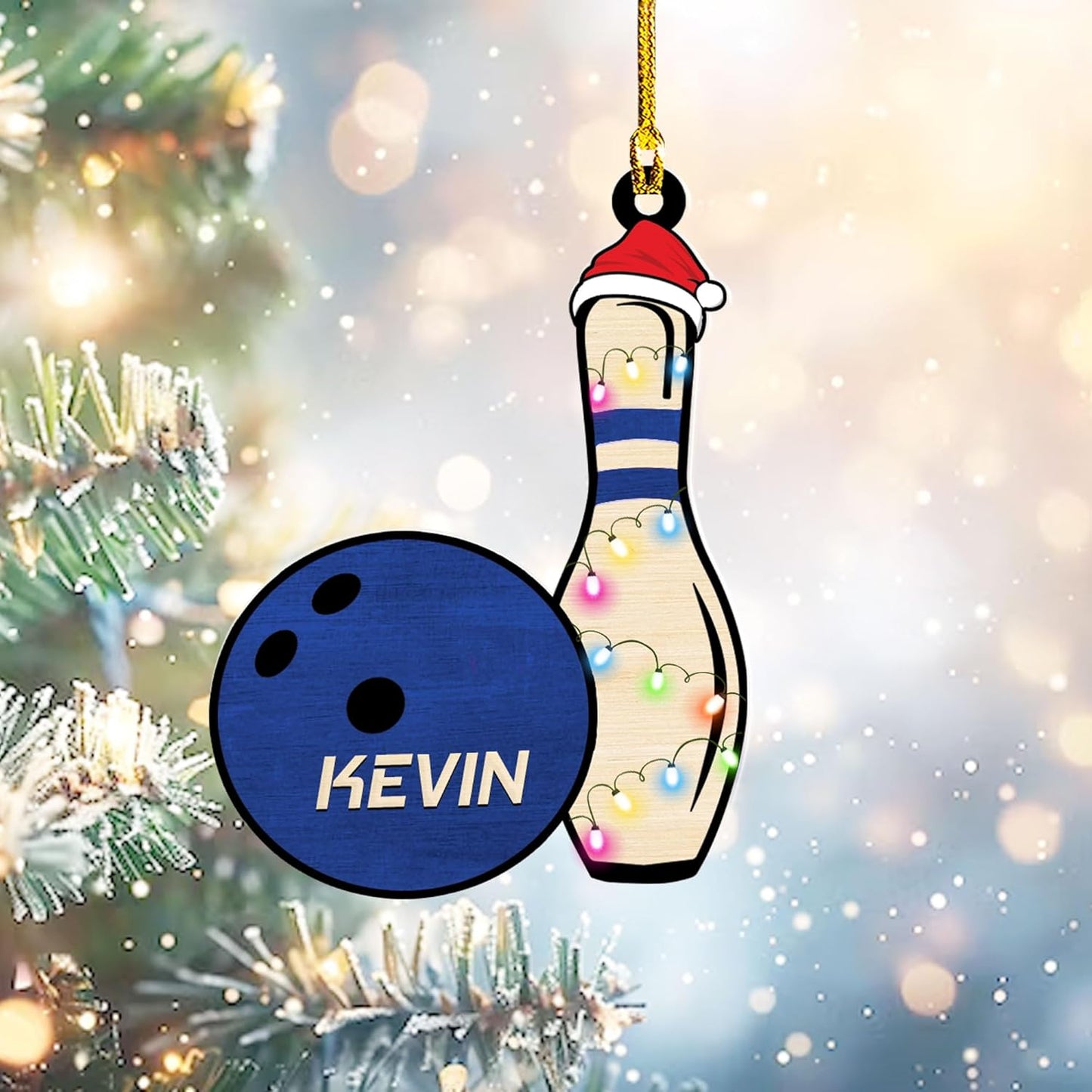 Custom Bowling Tools Ornament - Bowling Ornament Bowling4