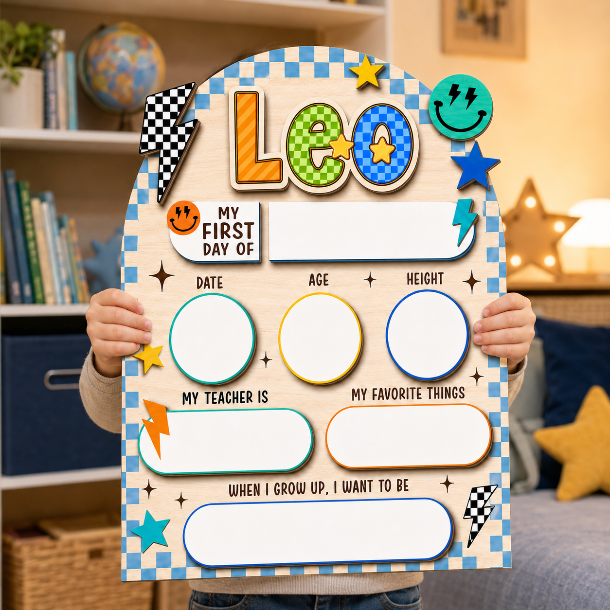 Custom Last Day of School Sign, Personalized School Milestone Board THUC99