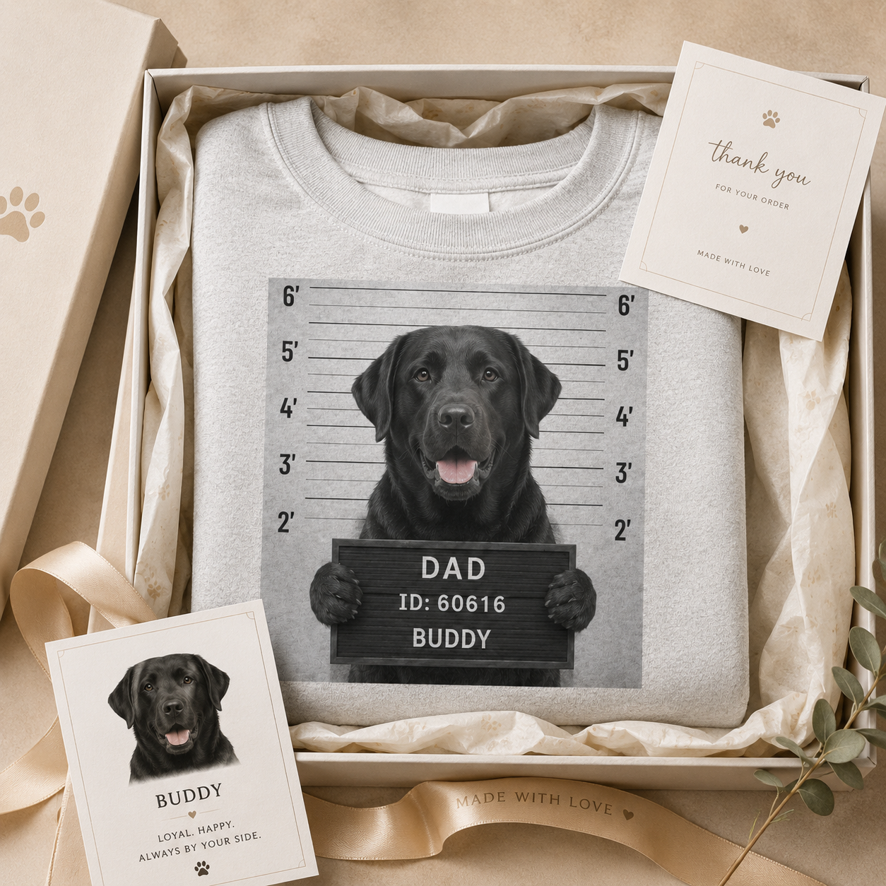 Custom Dog Photo Sweatshirt Personalized Pet Face Hoodie Anniversary Gift for Dog Owners THUC99