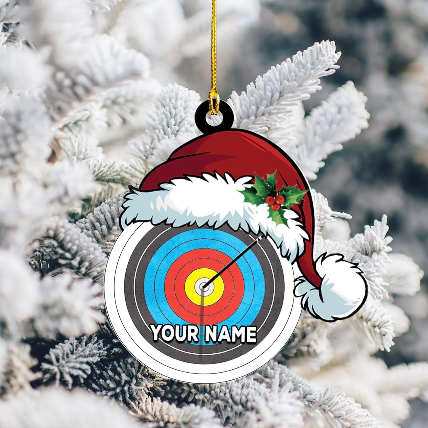 Custom Archery Christmas Ornament – Archery Lover Gift A5