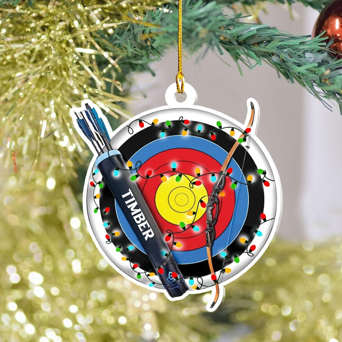 Custom Archery Christmas Ornament – Archery Lover Gift A2