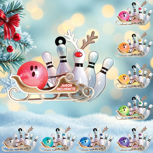 Custom Bowling Tools Ornament - Bowling Ornament Bowl6