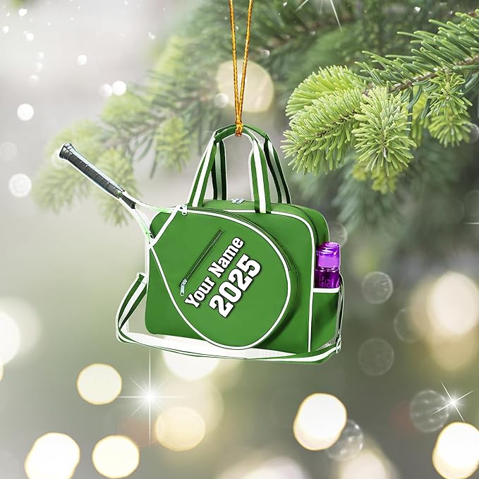 Personalized Tennis Christmas Ornament N01