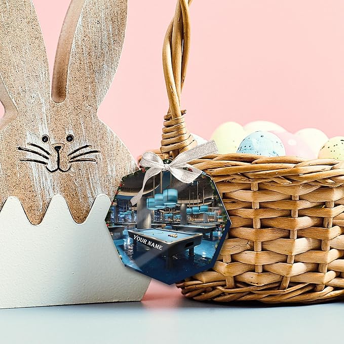 Personalized Billiards Ornament 2025, Billiards Christmas Ornaments N09