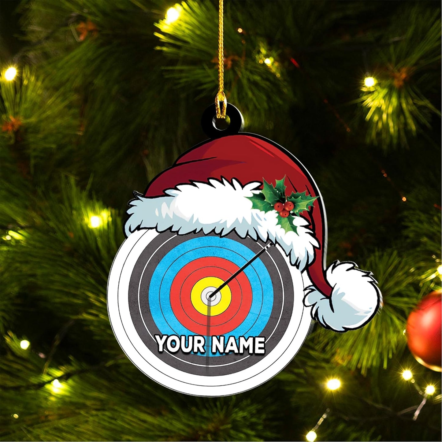 Custom Archery Christmas Ornament – Archery Lover Gift A5