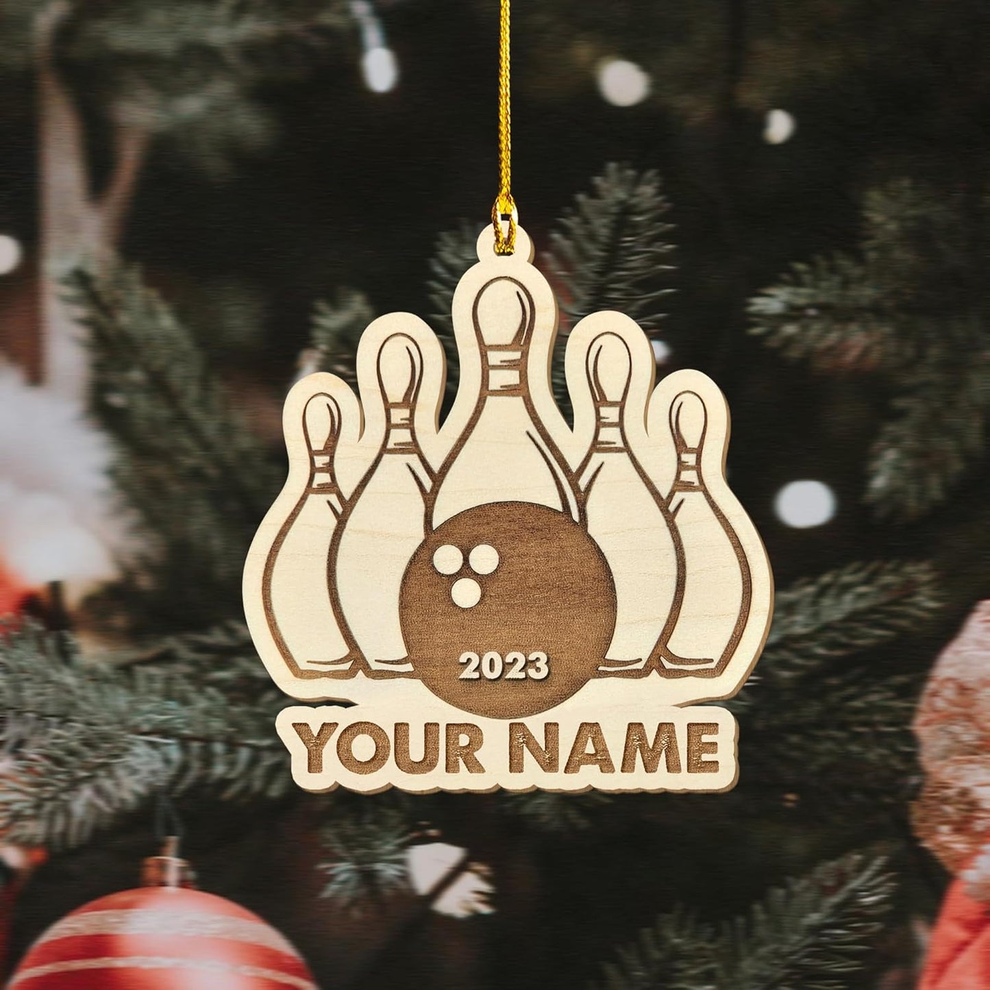 Custom Bowling Tools Ornament - Bowling Ornament Bowl Bl4