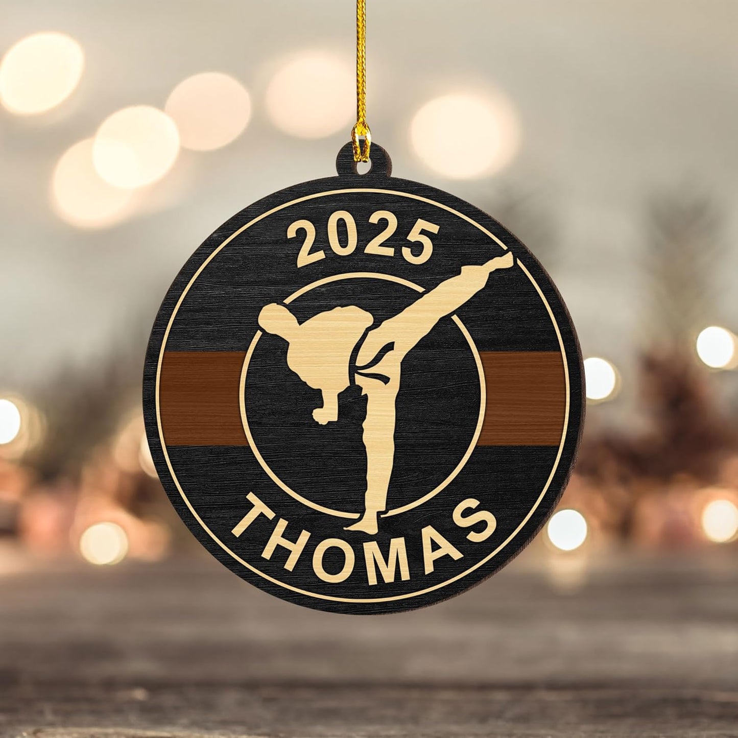 Custom Karate Christmas Ornament – Taekwondo & Jiu Jitsu Gift Krt10