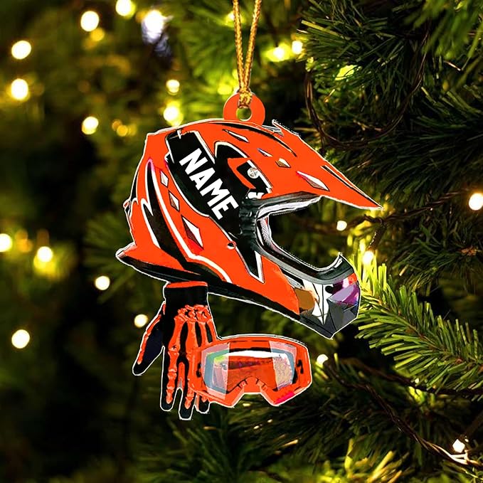 Personalized Dirt Bike Christmas Ornaments 2025 Custom Motocross Ornament Dirt bike Christmas Ornament NO2