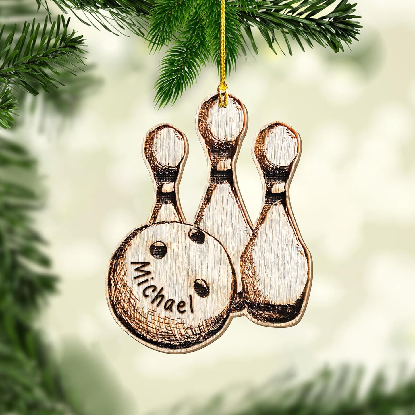 Custom Bowling Tools Ornament - Bowling Ornament Bowl Bl8