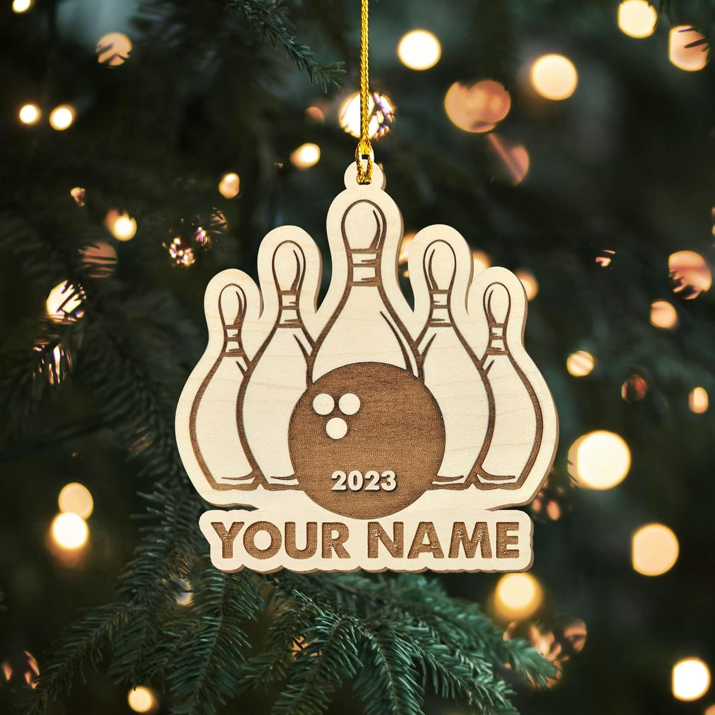 Custom Bowling Tools Ornament - Bowling Ornament Bowl Bl4