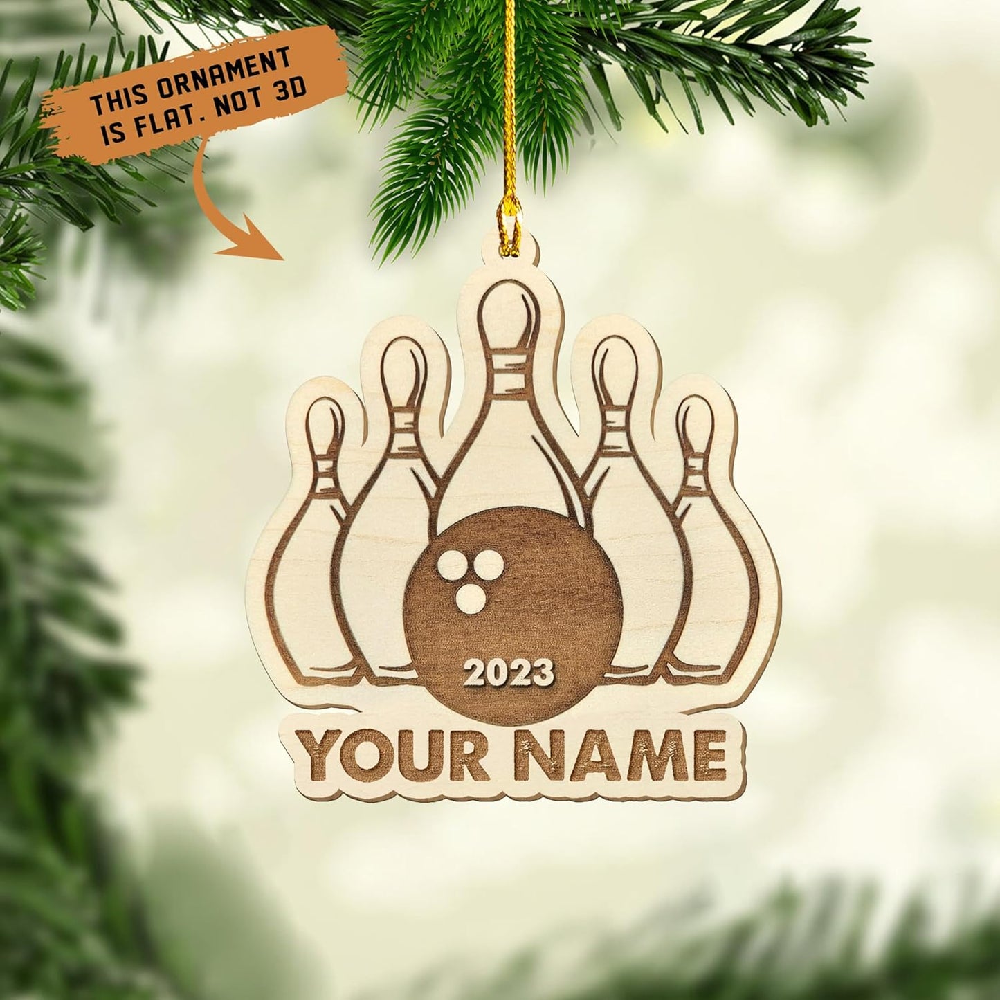 Custom Bowling Tools Ornament - Bowling Ornament Bowl Bl4