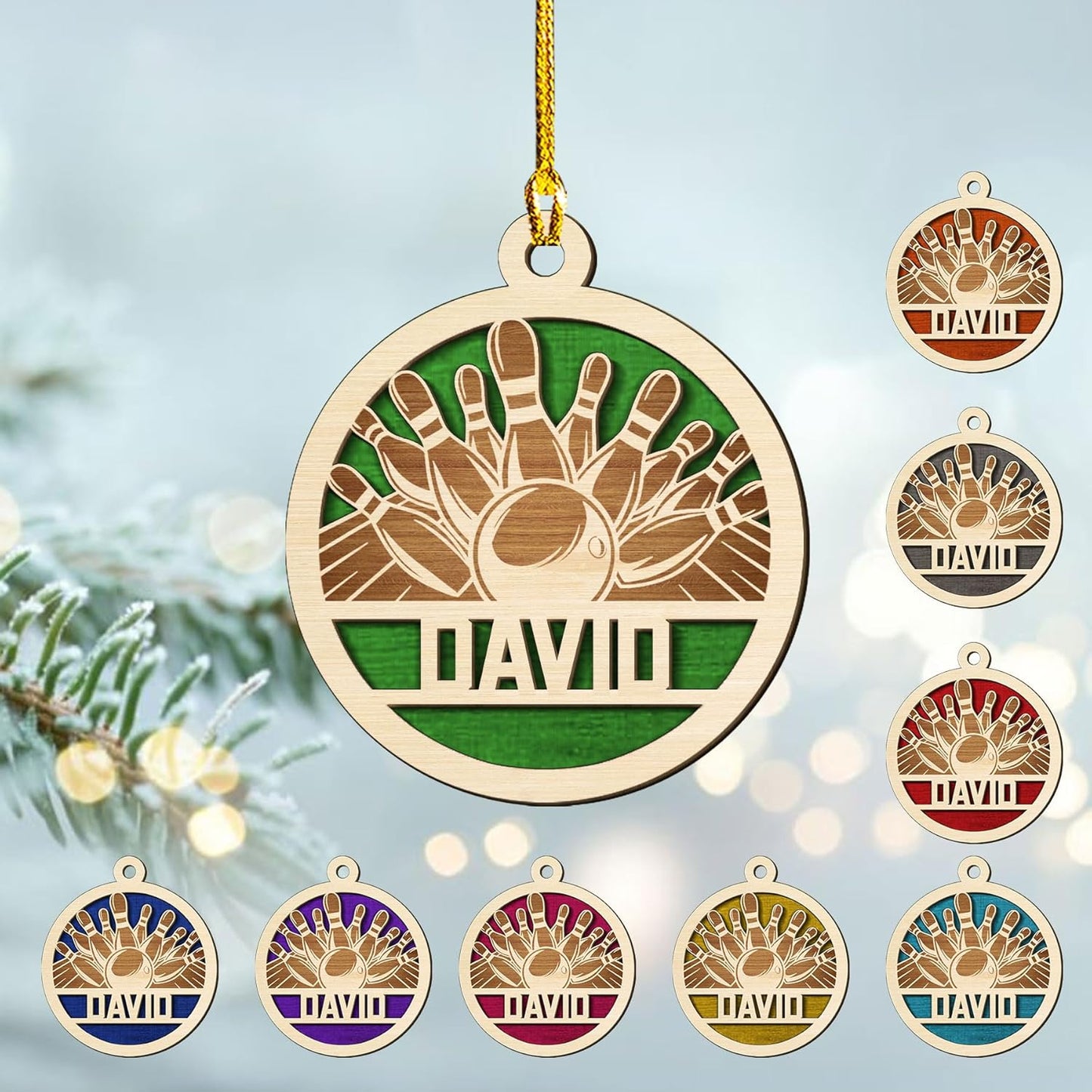 Custom Bowling Tools Ornament - Bowling Ornament Bowling8