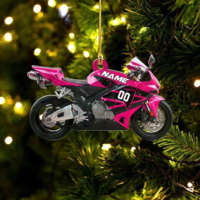 Personalized Dirt Bike Christmas Ornaments 2025 Custom Motocross Ornament Dirt bike Christmas Ornament NO4