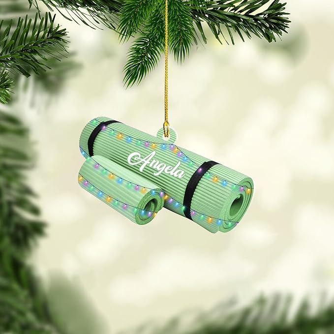 Personalized Pilates Christmas Ornament - Custom Pilates Gift for Women LL12