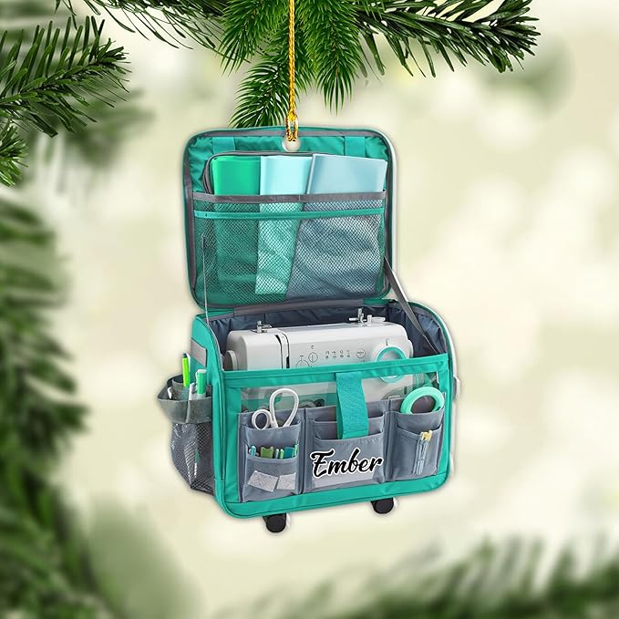 Custom Sewing Machine Ornament - Christmas Ornament Gift for Sewing Lovers LL21