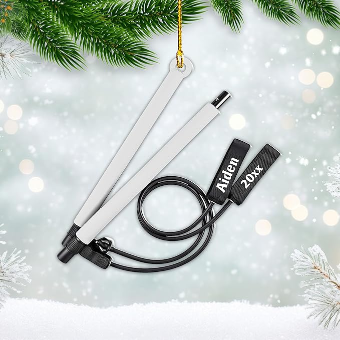 Customized Pilates Christmas Ornament - Pilates Gift for Women, Acrylic Christmas Ornament LL32