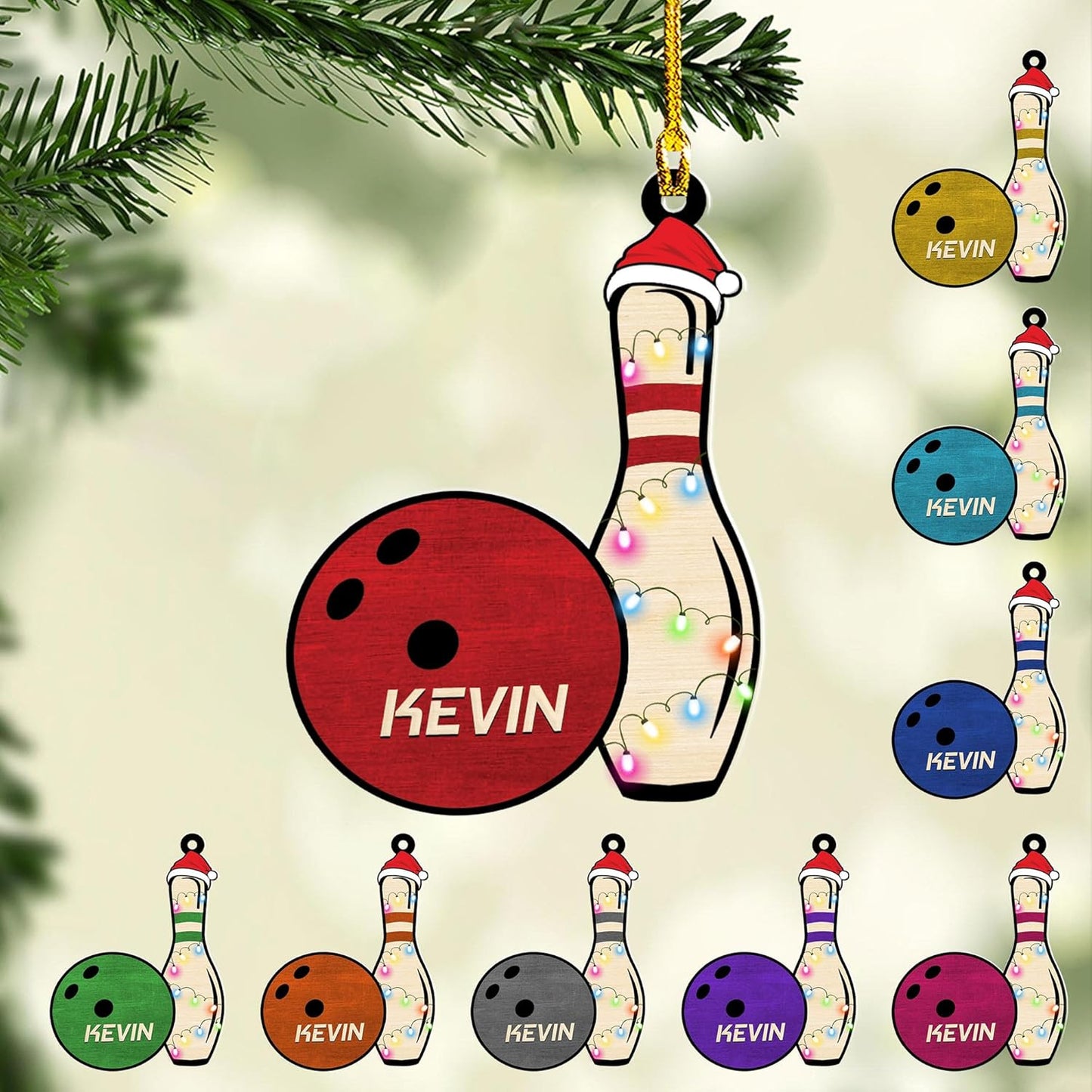 Custom Bowling Tools Ornament - Bowling Ornament Bowling4