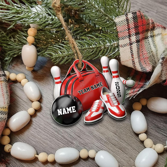 Custom Bowling Tools Ornament - Bowling Ornament Bowl 1