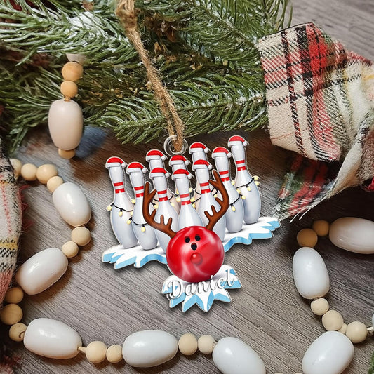 Custom Bowling Tools Ornament - Bowling Ornament Bowl 8