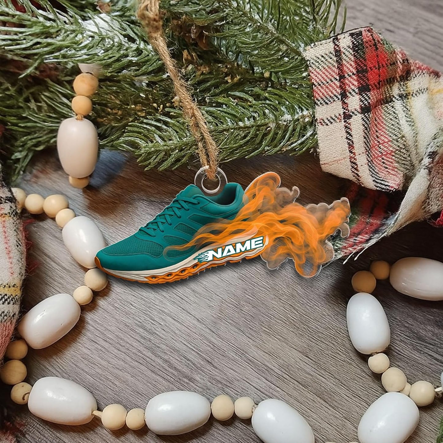 Personalized Marathon Finisher Ornament – Custom Name Acrylic Running Keepsake, Holiday Runner Gift TM10