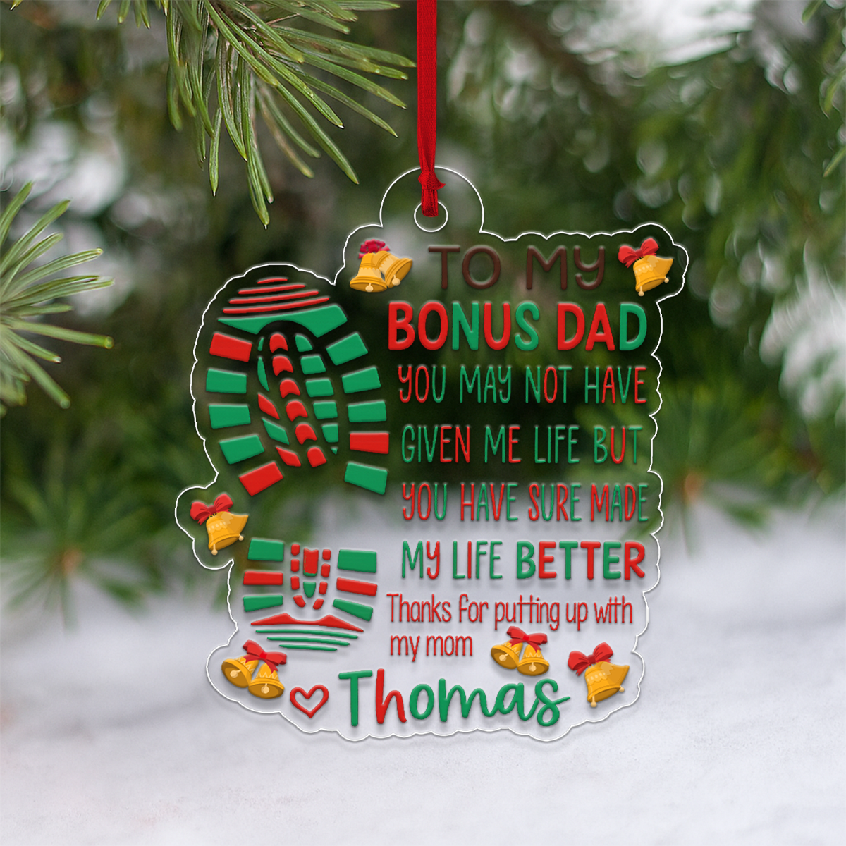 Custom Name To My Bonus Dad