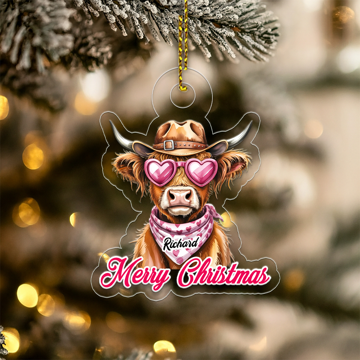 Custom Name Highland For Cowgirl