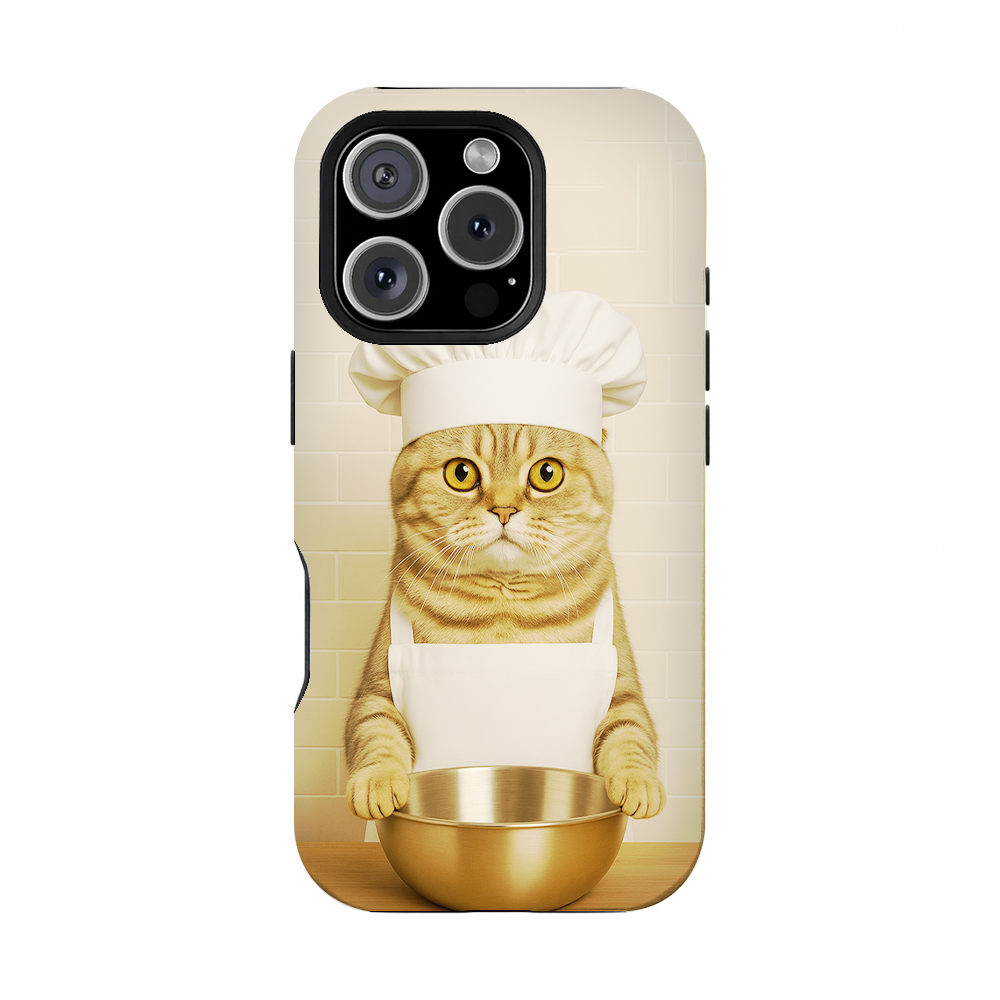 Custom Photo Cat Chef Phone Case Gift For Cat Lovers