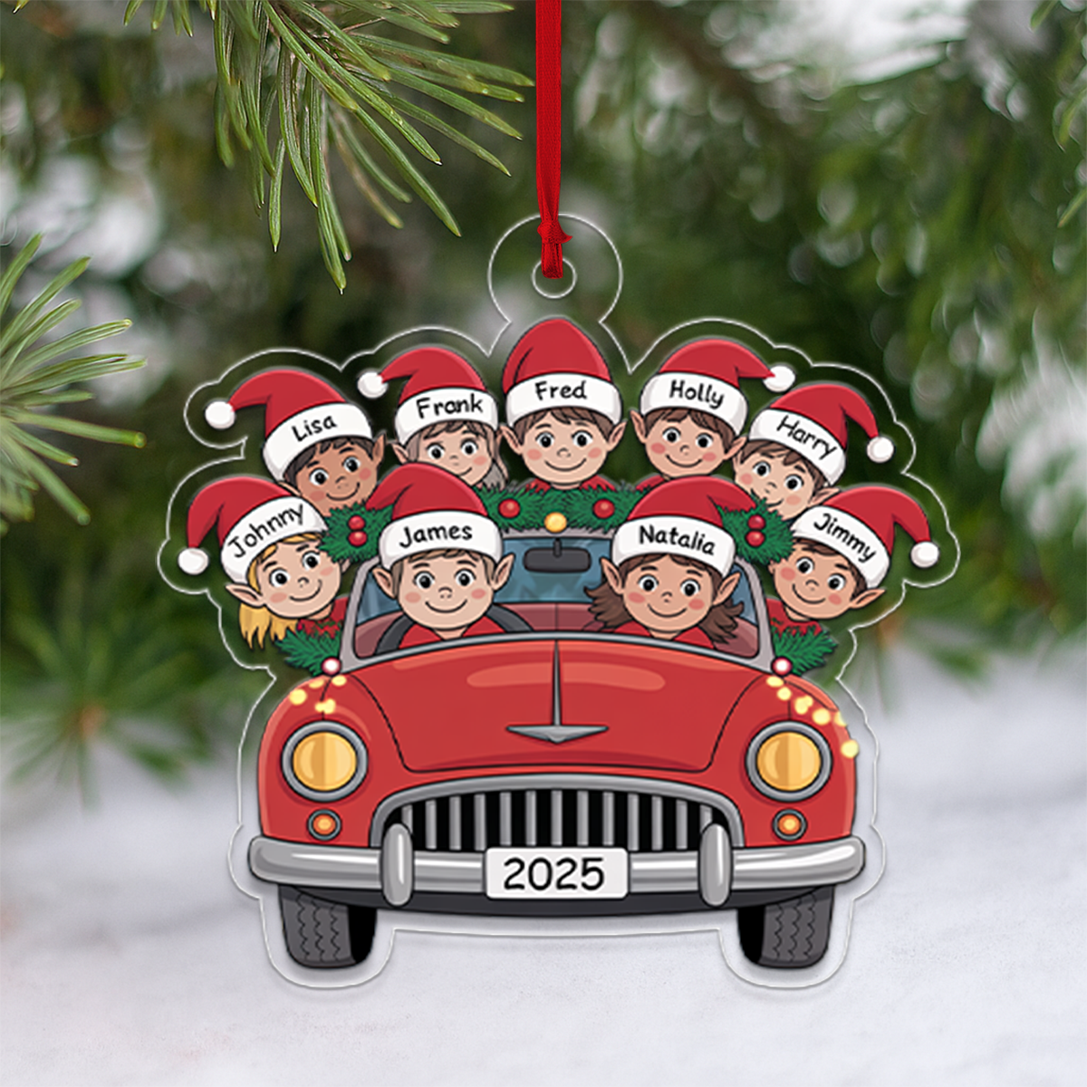 Personalized Custom Wood Ornament - Gift For Car Lovers2