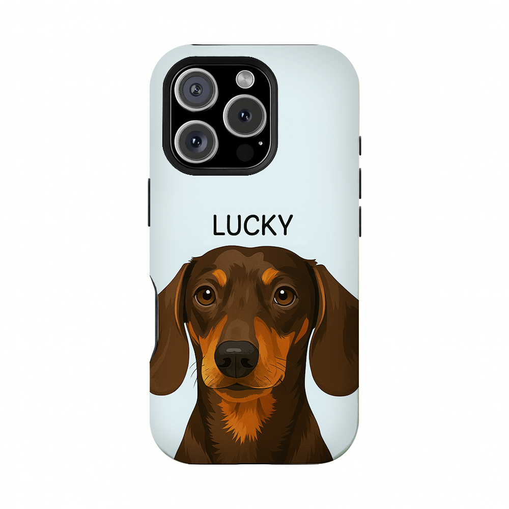 Custom Photo Minimalist Classic Dog Phone Case Gift For Dog Lovers
