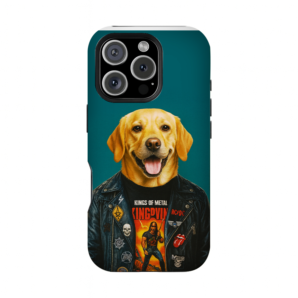 Custom Photo Dog Rock n Roll Phone Case Gift For Dog Lovers