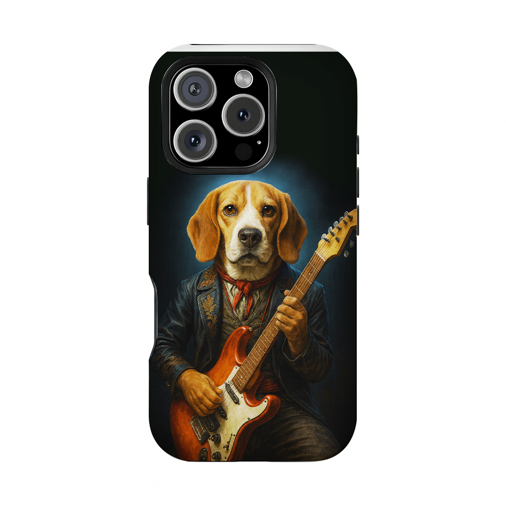 Custom Photo Dog Rock n Roll Phone Case