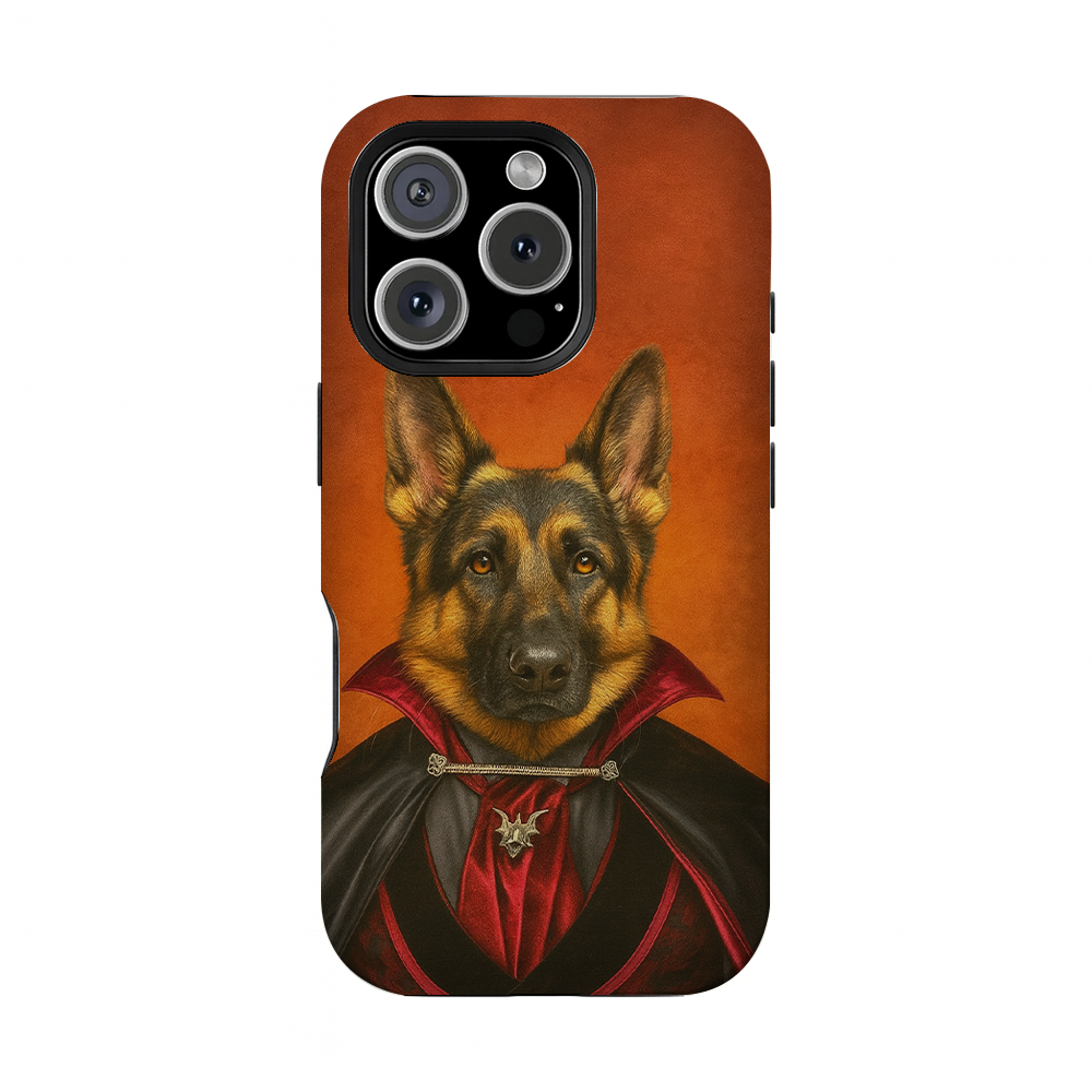 Custom Photo Vampire Dog Phone Case Gift For Dog Lovers