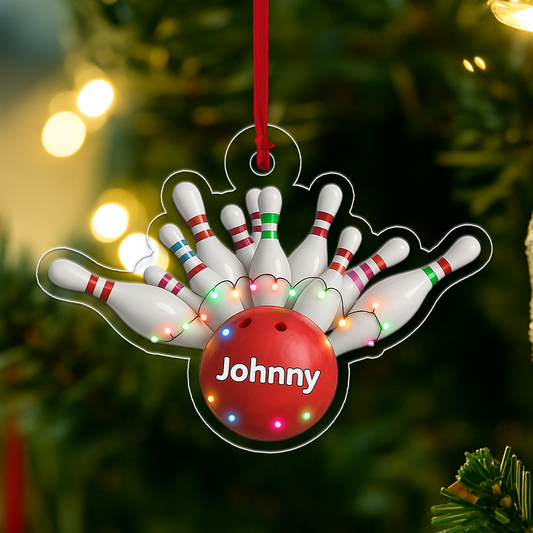 Custom Name Bowling Christmas