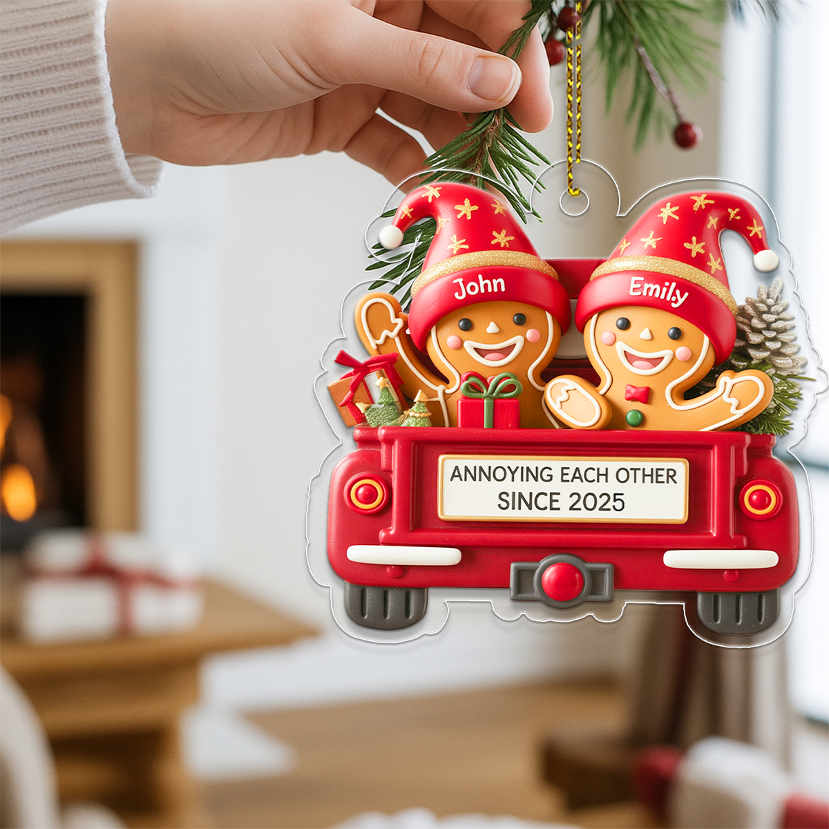 Gingerbread Couple In Truck2