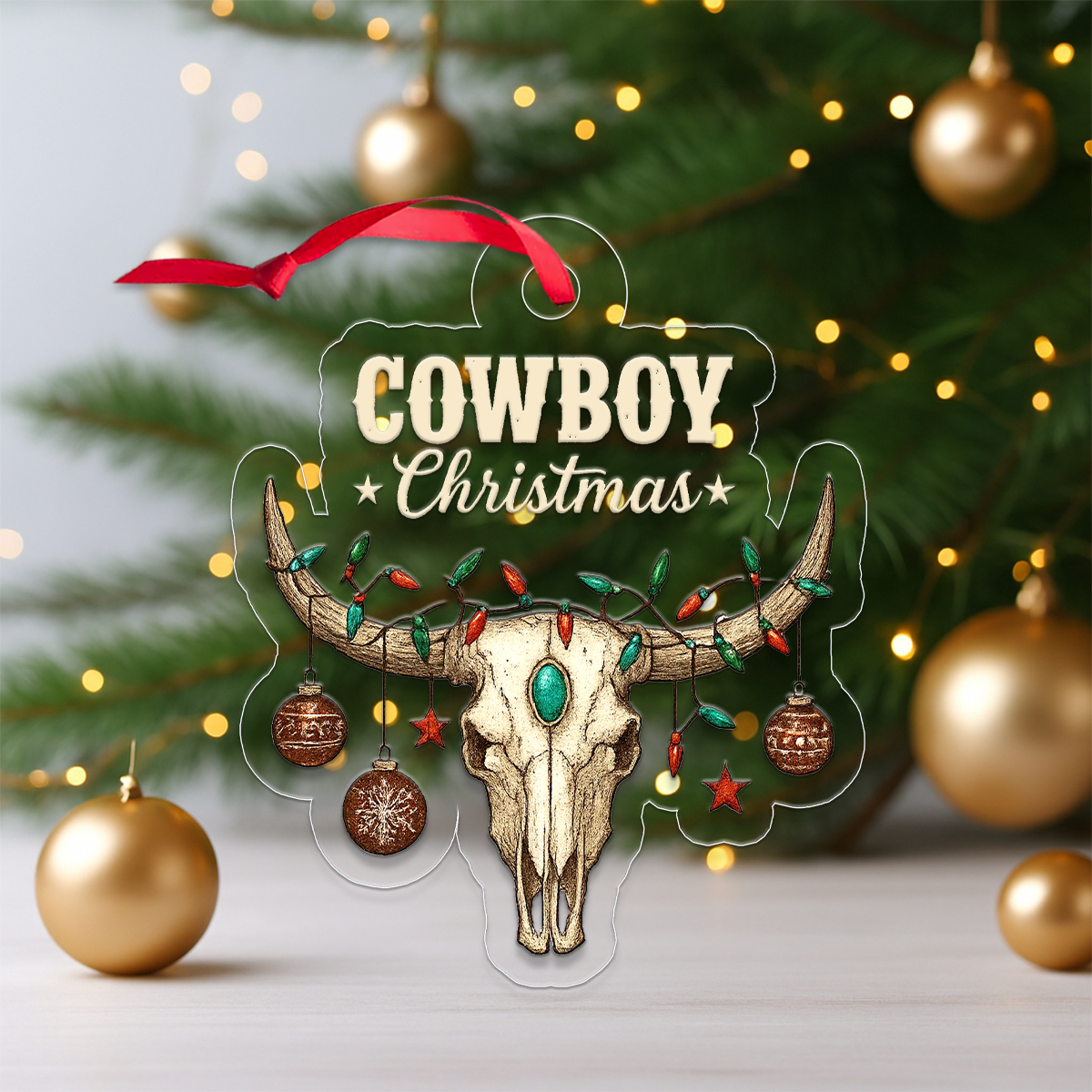 Custom Name Cowboy Christmas
