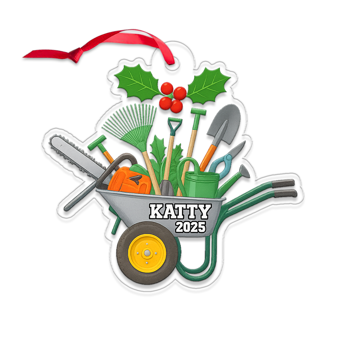 Custom Name Gardening Christmas, Garden Uniform Tools